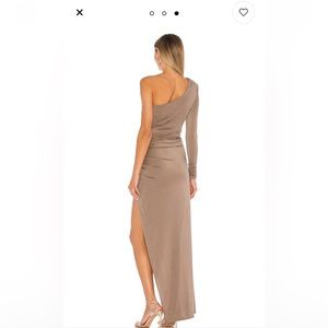 x REVOLVE Gilly Maxi Dress in Taupe
Michael Costello